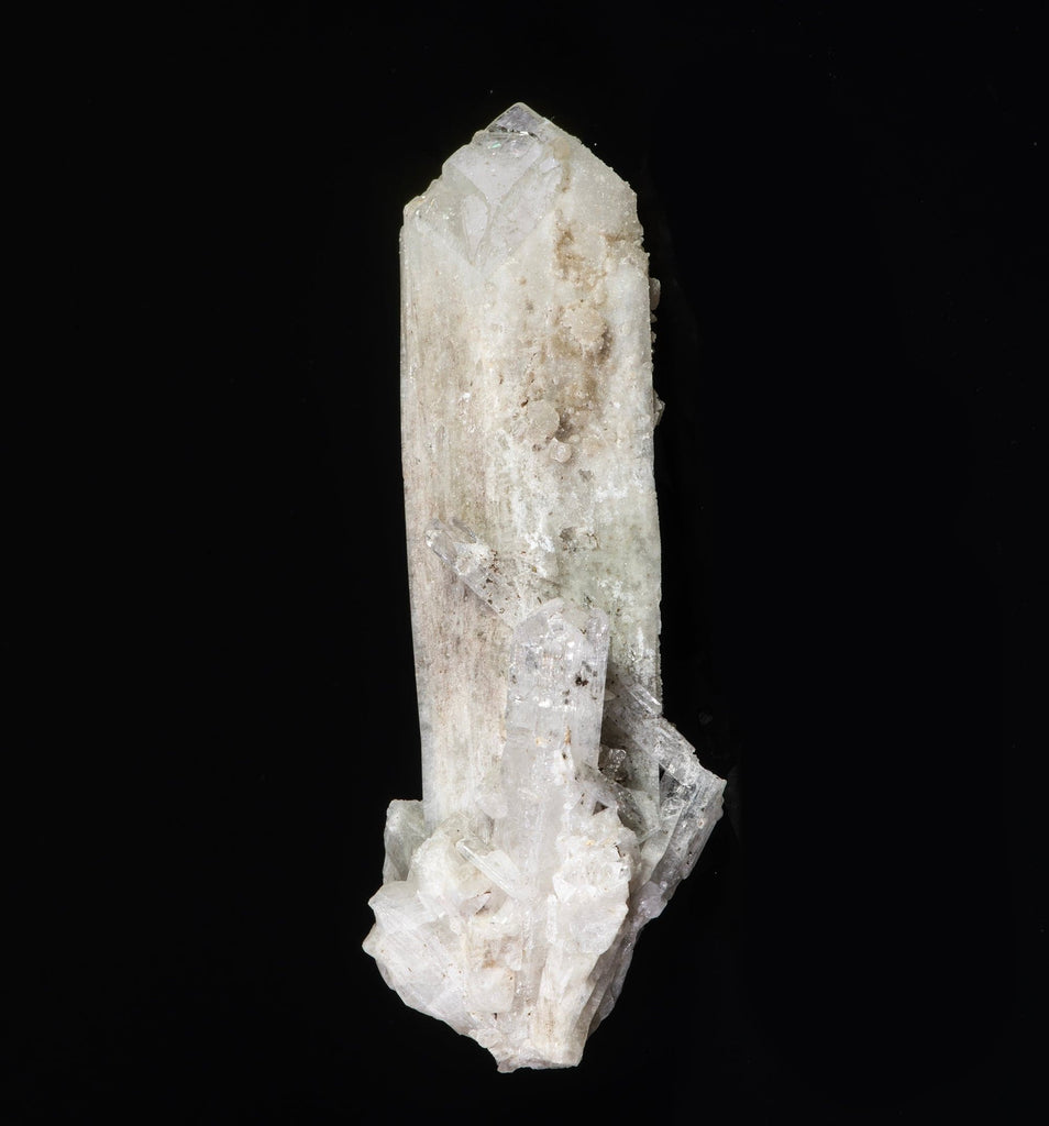 A danburite crystal fluorescent a bright green under midwave and shortwave UV light