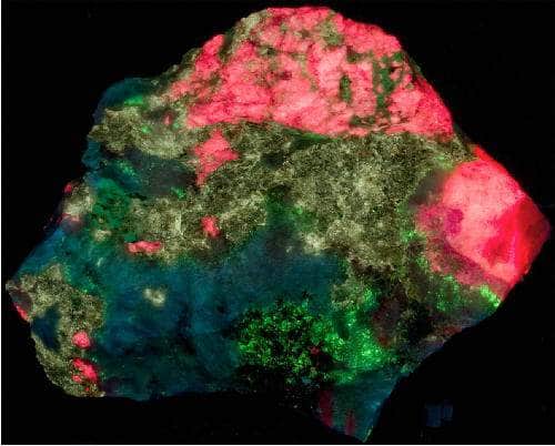 A piece of tugtupite from kangerlussaq