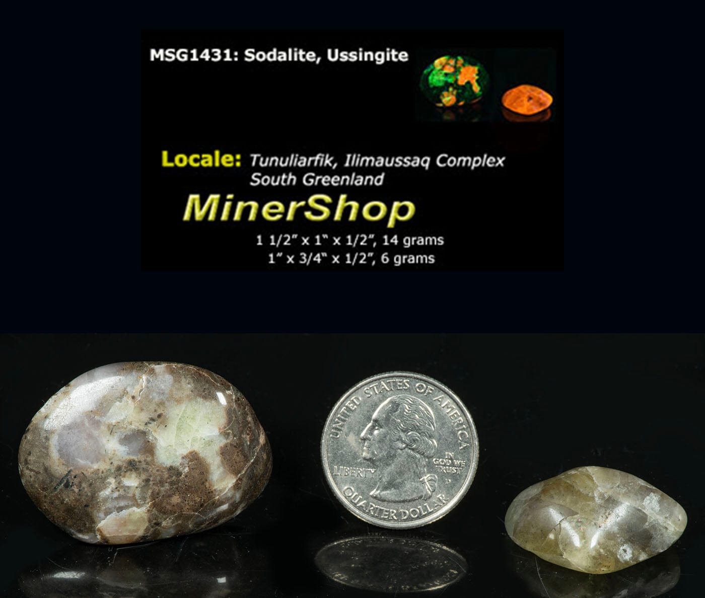 Tumbled Hackmanite Tumbled Sodalite (Hackmanite) Pieces β MinerShop