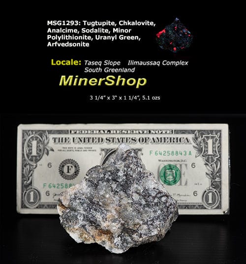 A photo of a fantasy rock from Greenland containing Tugtupite and Sodalite