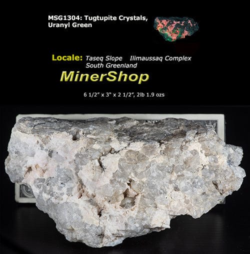 A photo of Tugtupite crystals