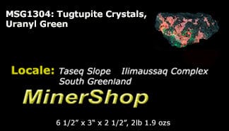 A photo of Tugtupite crystals