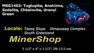 Fantasy Rock - Analcime, Tugtupite, Chkalovite, Minor Sodalite - Greenland