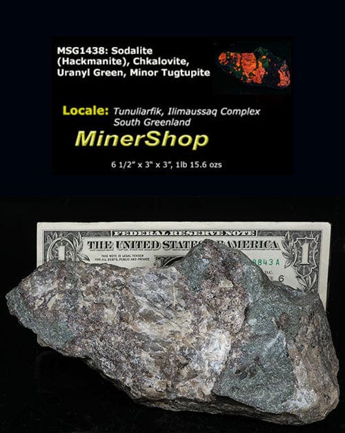 Very tenebrescent Sodalite var. Hackmanite from Greenland