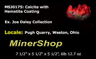 Calcite, Hematite Coating - Ohio