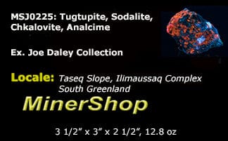 Fantasy Rock - Analcime, Tugtupite, Chkalovite, Sodalite - Greenland