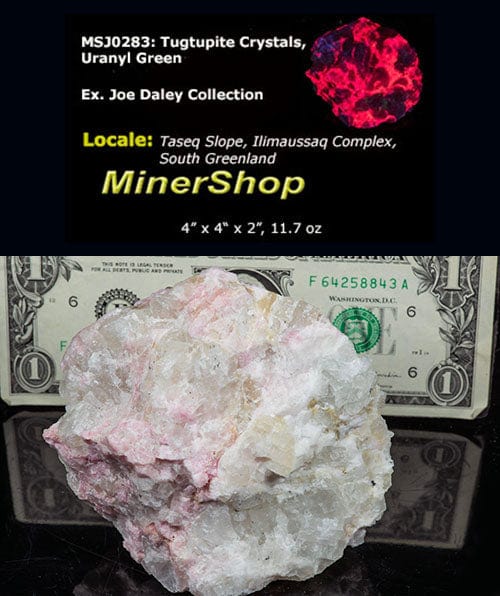 Tugtupite Crystals from Greenland