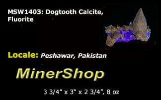 Dogtooth Calcite, Fluorite from Pakistan