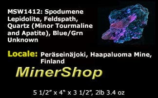 A Large piece of spodumene from Finland.