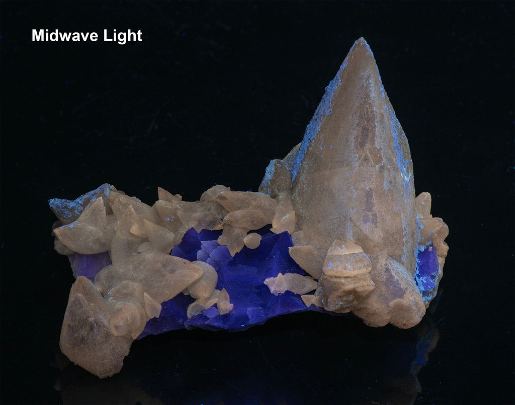 Dogtooth Calcite, Fluorite from Pakistan