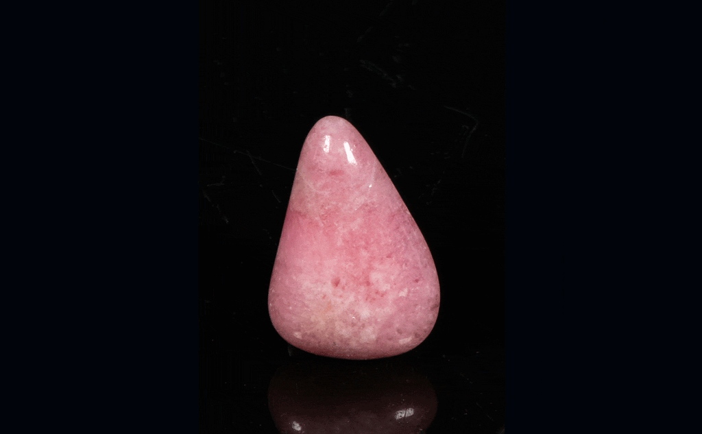 A Piece of Tumbled Tugtupite Stone